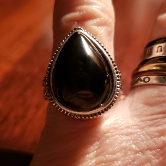 Pietersite ring 7 sterling silver - Picture 2 of 9
